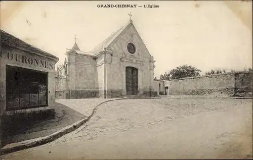 Ak Le Chesnay Yvelines, Grand Chesnay, L'Eglise
