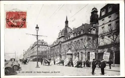 Ak Rouen Seine Maritime, La Petite Provence, La Bourse