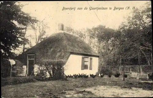 Ak Bergen Nordholland Niederlande, Boerderij aan de Guurtjeslaan