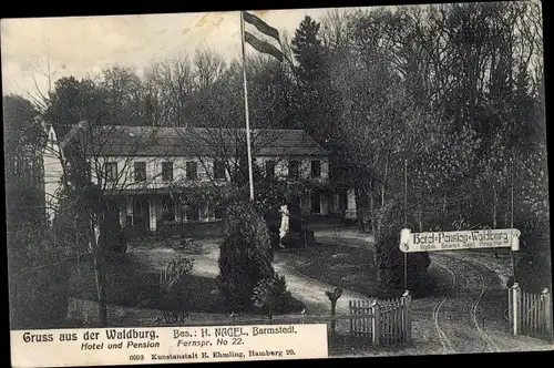 Ak Barmstedt in Holstein, Hotel Waldburg