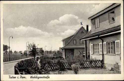 Ak Tutow in Vorpommern, Weddigenstraße, Siedlung