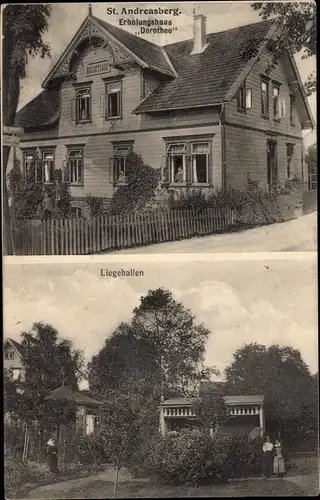 Ak Sankt Andreasberg Braunlage im Oberharz, Erholungshaus Dorothee, Liegehallen