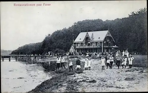 Ak Insel Fænø Faeno Dänemark, Restaurant, Uferpartie