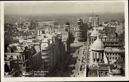 Ak Madrid Spanien, Teilansicht der Stadt