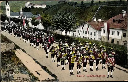 Ak Matrei in Tirol, Musikkapelle und Schützenkompanie