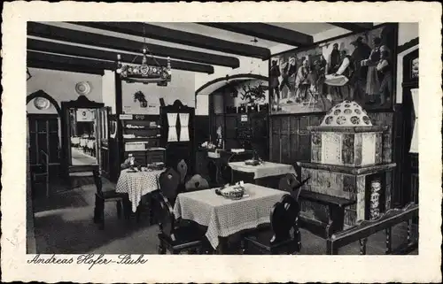 Ak Mürzzuschlag Steiermark, Hotel Sandwirt, Innenansicht, Andreas Hofer Stube