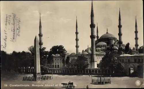 Ak Konstantinopel Istanbul Türkei, Mosquee Ahmed et l'Hippodrome