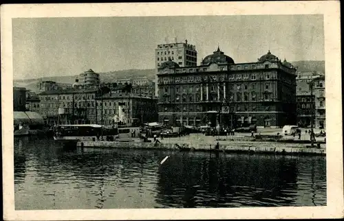 Ak Rijeka Fiume Kroatien, Teilansicht der Ortschaft