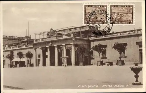 Ak Valletta Malta, Main Guard, Gebäude