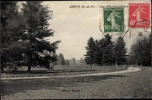 Ak Gretz Armainvilliers Seine et Marne, Vue d'Armainvilliers
