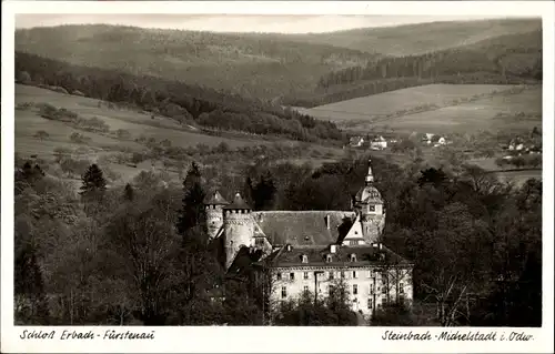 Ak Steinbach Michelstadt im Odenwald, Blick auf Schloss Erbach Fürstenau