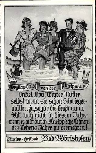 Ak Bad Wörishofen im Unterallgäu, Kneippkur