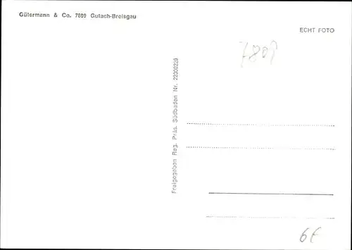 Ak Gutach im Breisgau Schwarzwald, Gütermann & Co.