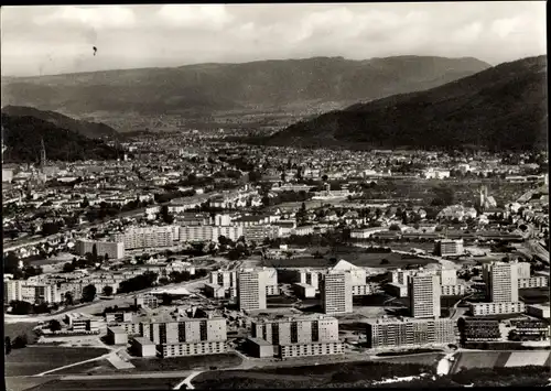 Ak Freiburg im Breisgau, Neubaugebiet Weingarten Binzengrün, Freiburger Bucht