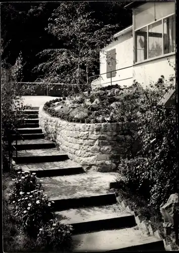 Ak Bad Kreuznach in Rheinland Pfalz, Treppenaufgang