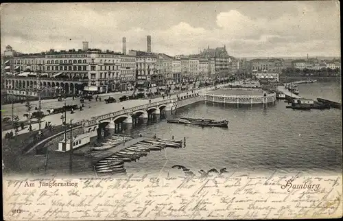 Ak Hamburg Mitte Altstadt, Jungfernstieg