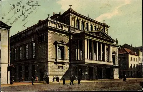 Ak Hamburg Mitte Altstadt, Stadttheater