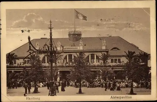 Ak Hamburg Mitte Altstadt, Alsterpavillon