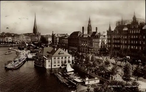 Ak Hamburg Mitte Altstadt, Jungfernstieg