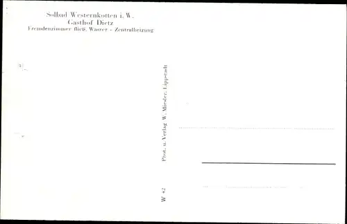 Ak Westernkotten Erwitte in Westfalen, Müttererheim, Kurhaus, Saline, Gasthof Dietz