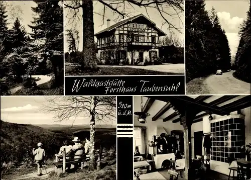 Ak Albersweiler in der Pfalz, Waldgaststätte Forsthaus Taubensuhl