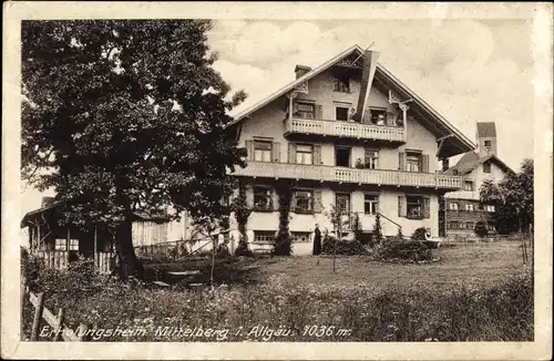 Ak Mittelberg im Allgäu, Erholungsheim