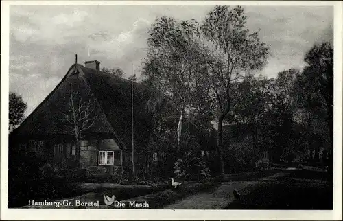 Ak Hamburg Groß Borstel, Die Masch