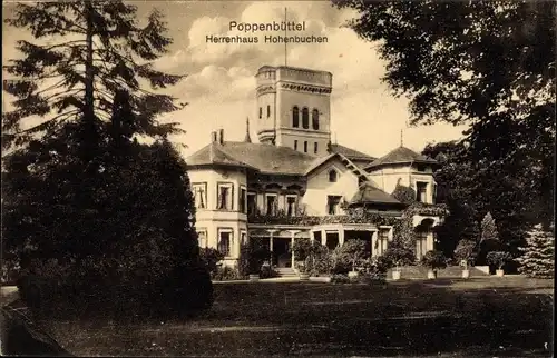 Ak Hamburg Wandsbek Poppenbüttel, Blick auf das Herrenhaus Hohenbuchen