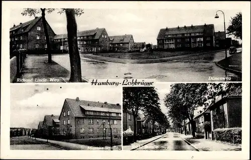 Ak Hamburg Bergedorf Lohbrügge, Dünenweg, Richard Linde Weg, Marnitz Straße