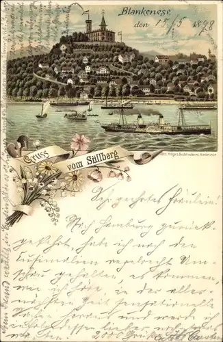 Litho Hamburg Altona Blankenese, Süllberg