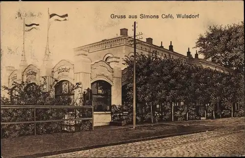 Ak Wulsdorf Geestemünde Bremerhaven, Simons Cafe