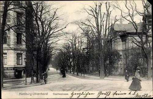 Ak Hamburg Nord Uhlenhorst, Goethestraße