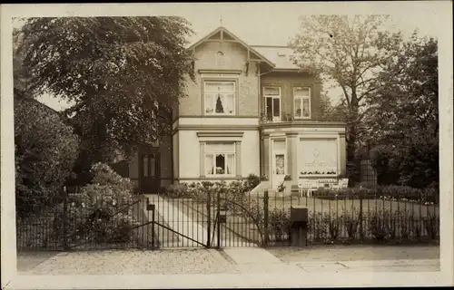 Foto Ak Hamburg Wandsbek, Villa, Garten