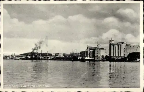 Ak Ålborg Aalborg Dänemark, Hafenpartie