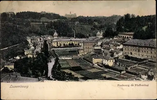 Ak Luxembourg Luxemburg, Faubourg de Pfaffenthal