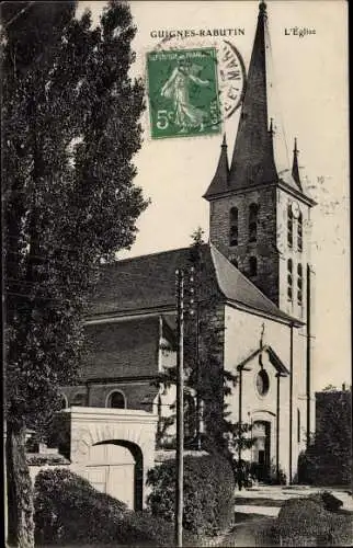 Ak Guignes Rabutin Seine et Marne, L'Eglise