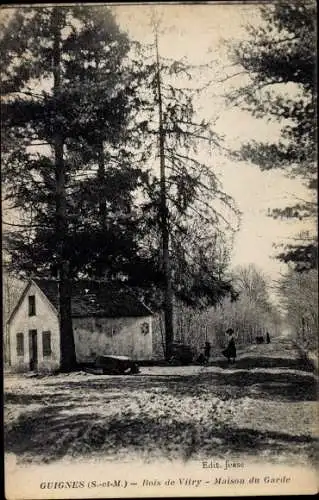 Ak Guignes Seine et Marne, Bois de Vitry, Maison du Garde