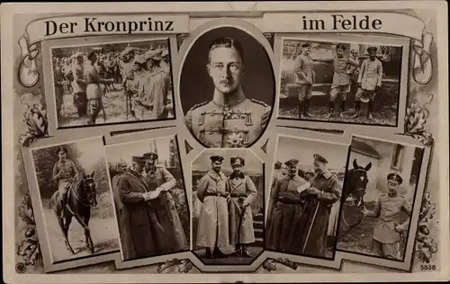 Ak Kronprinz Wilhelm von Preußen im Felde, Heerführer