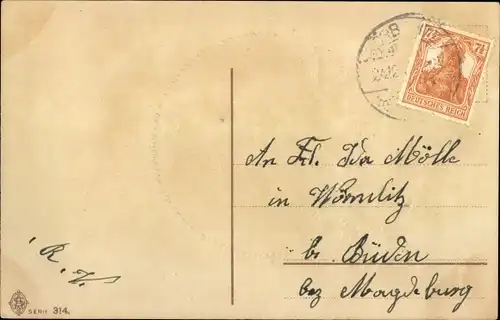 Präge Ak Frohe Weihnachten, Winterlandschaft, Kirche, Tannenzweig, Kerze