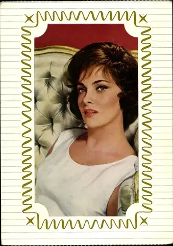 Passepartout Ak Schauspielerin Gisa Lollobrigida, Portrait
