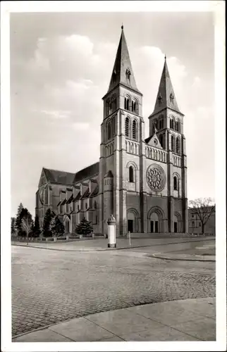 Ak Landau in der Pfalz, Außenansicht auf Marienkirche