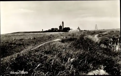 Ak Arkona Putgarten auf Rügen, Panorama, Leuchtturm