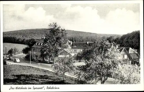 Ak Rohrbrunn Weibersbrunn im Spessart, Das Wirtshaus im Spessart