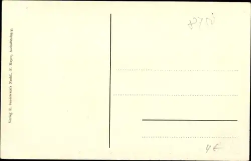 Ak Aschaffenburg in Unterfranken, Schiff der Stiftskirche