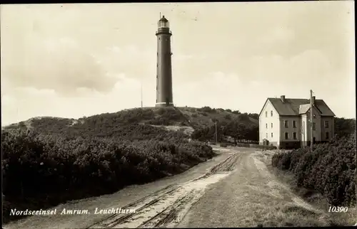 Ak Insel Amrum in Nordfriesland, Leuchtturm