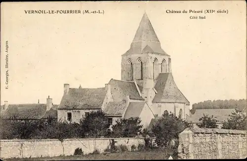 Ak Vernoil le Fourrier Maine et Loire, Chateau de Prieure