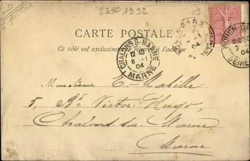 Ak Rouen Seine Maritime, Rue Eau de Robec