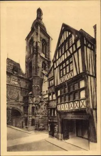 Ak Rouen Seine Maritime, Agence de Rouen, Facade de l'Immeuble, Rue Gros Horloge