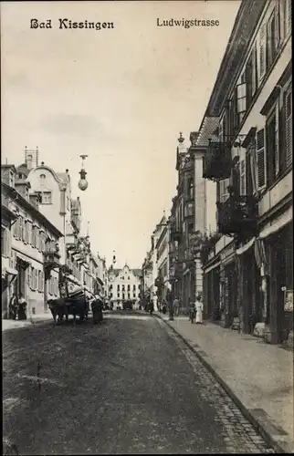 Ak Bad Kissingen Unterfranken Bayern, Ludwigstraße