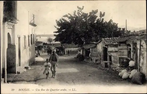 Ak Bougie Algerien, Une Rue du Quartier arabe